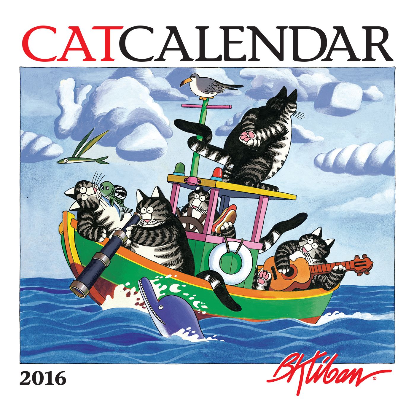 2016 Kliban Catcalendar Mini Wall Calendar
