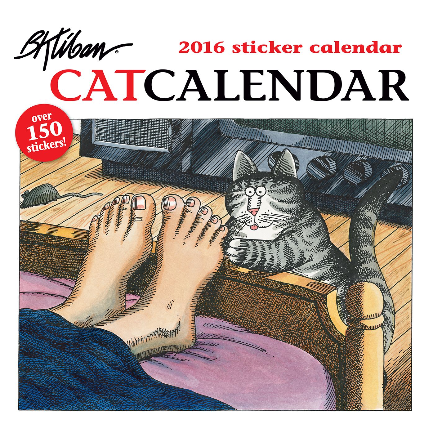 2016 Kliban Cat Sticker Calendar