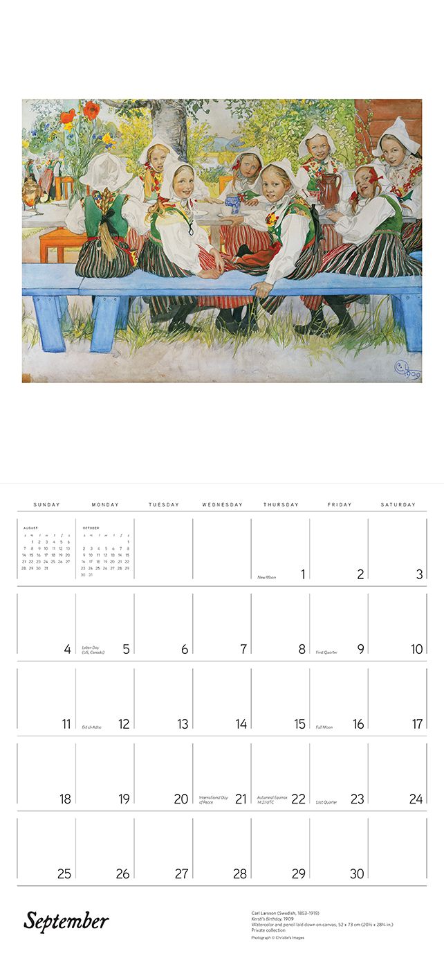 2016 Carl Larsson Wall Calendar