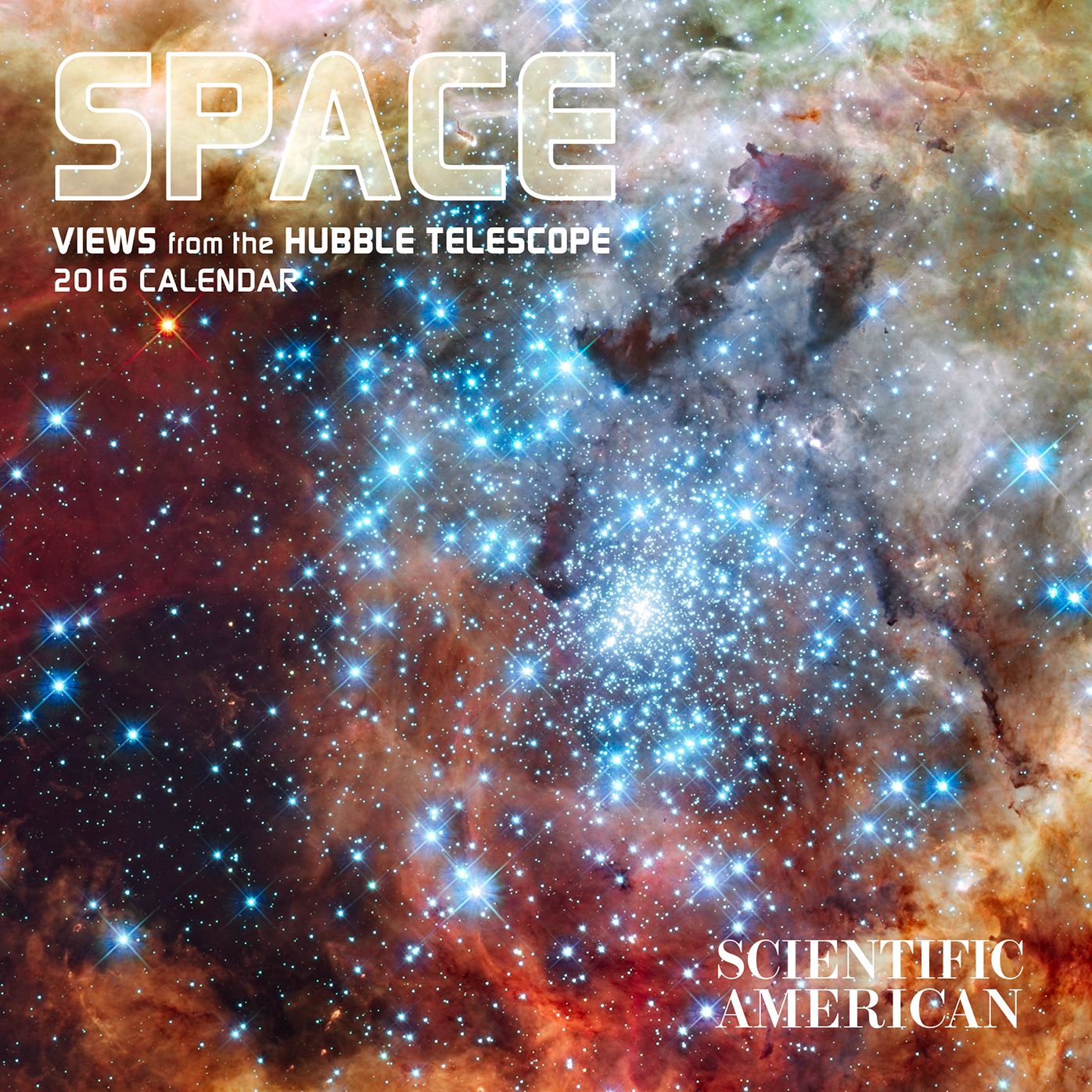 2016 Space Views From Hubble Mini Wall Calendar