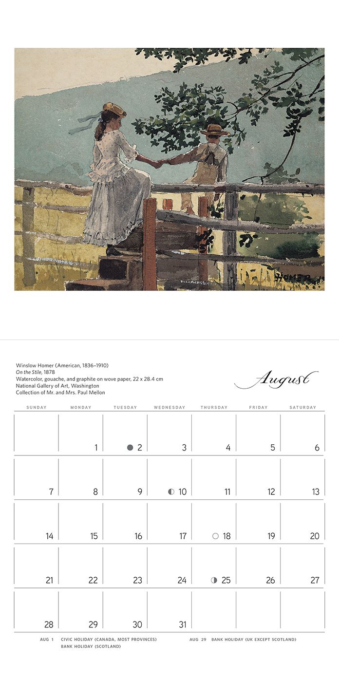 2016 Winslow Homer Mini Wall Calendar