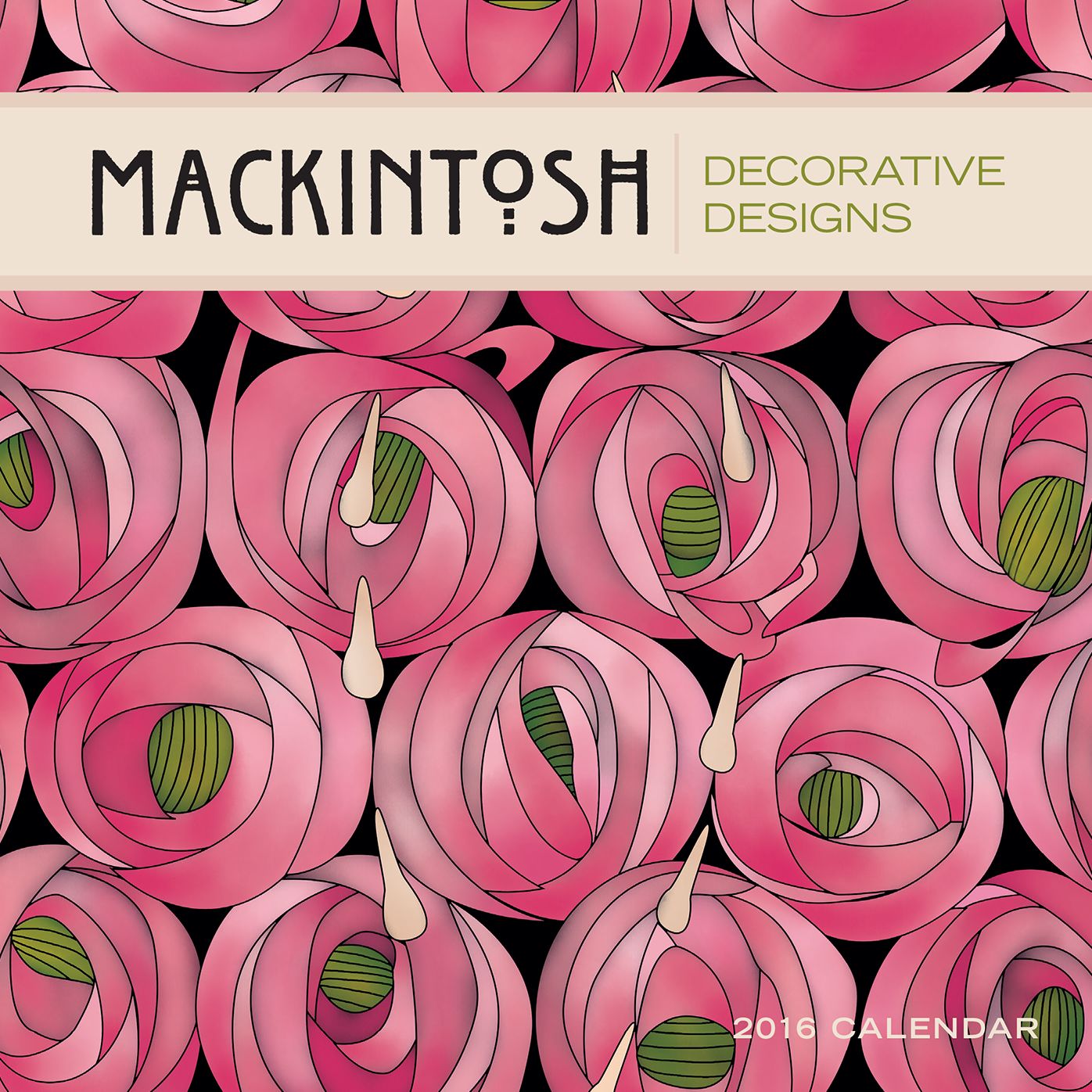 2016 Mackintosh Decorative Designs Mini Wall Calendar