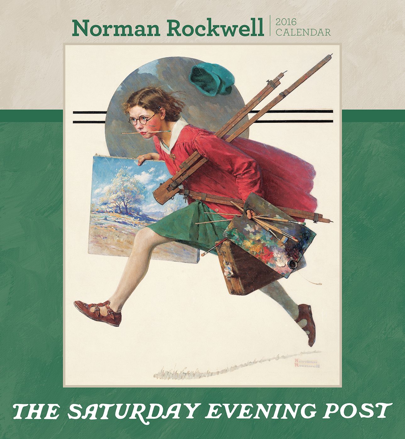 2016 Norman Rockwell Saturday Evening Wall Calendar