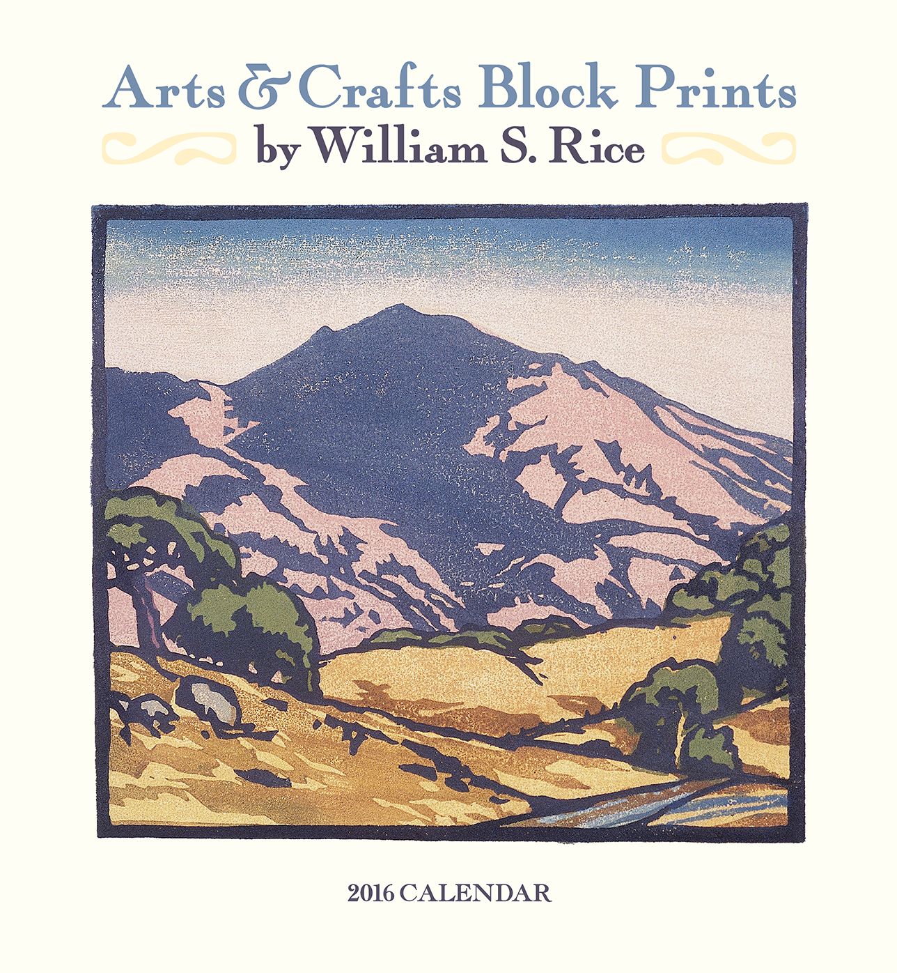 2016 Rice Arts & Crafts Prints Wall Calendar