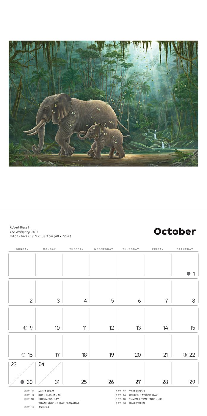 2016 The Paintings Of Robert Bissell Mini Wall Calendar