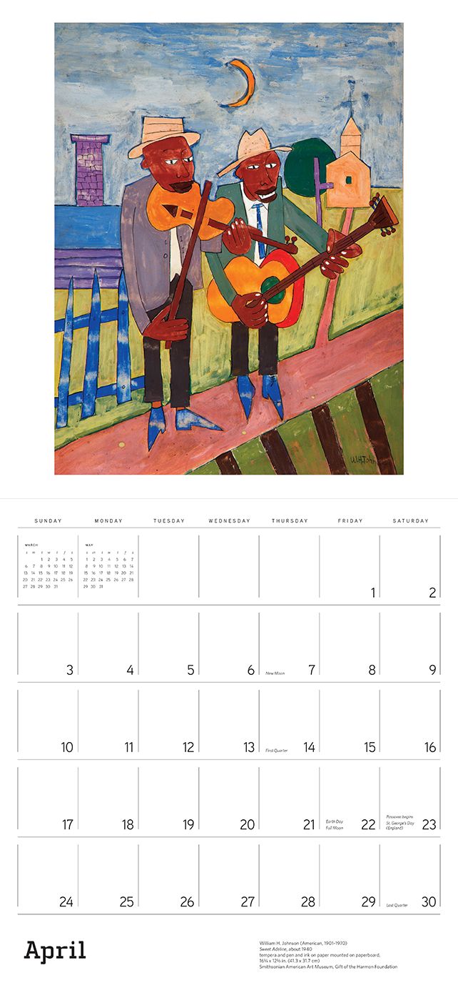 2016 William H. Johnson Wall Calendar