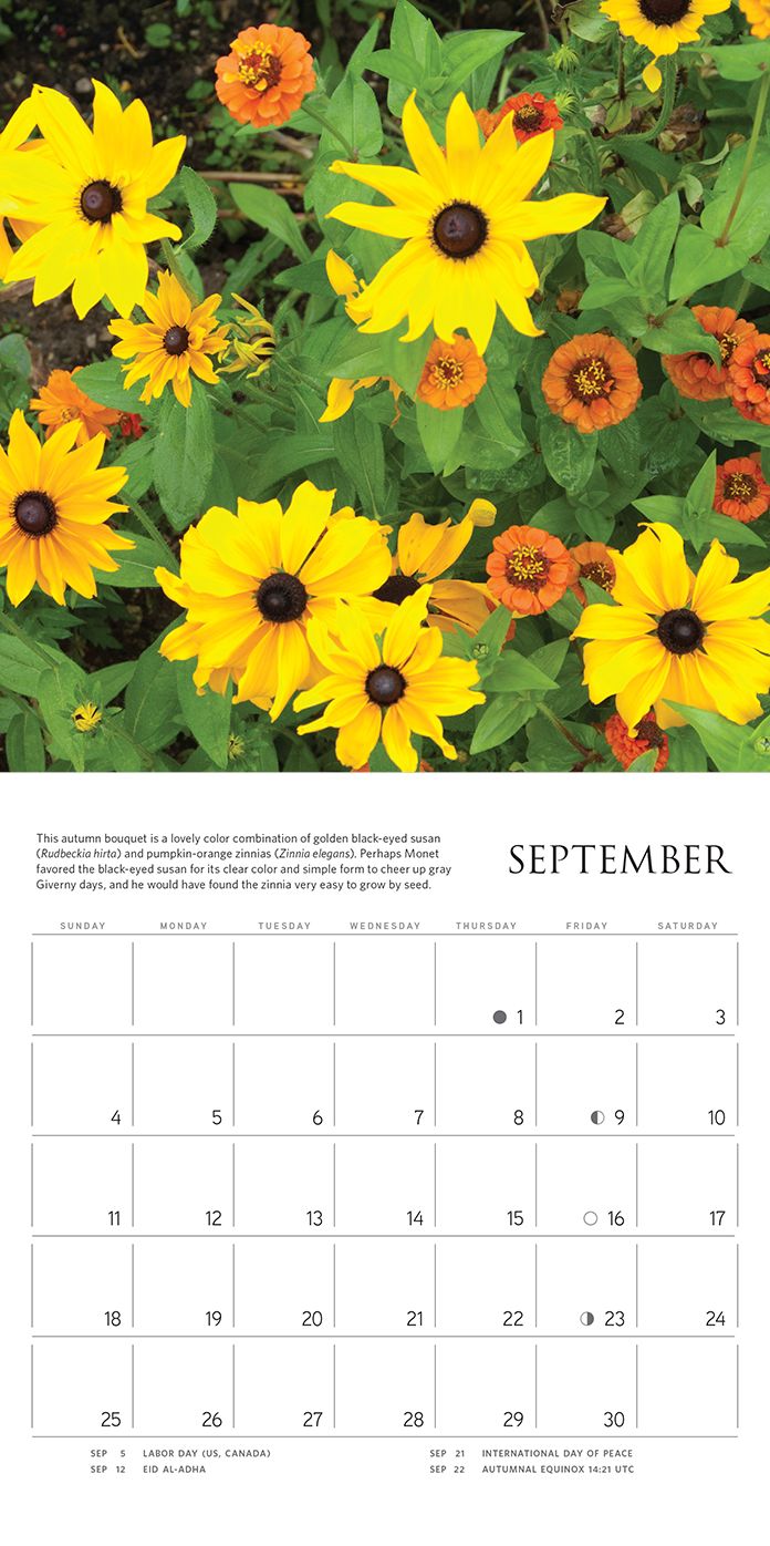 2016 Monets Passion The Gardens At Giverny Mini Wall Calendar