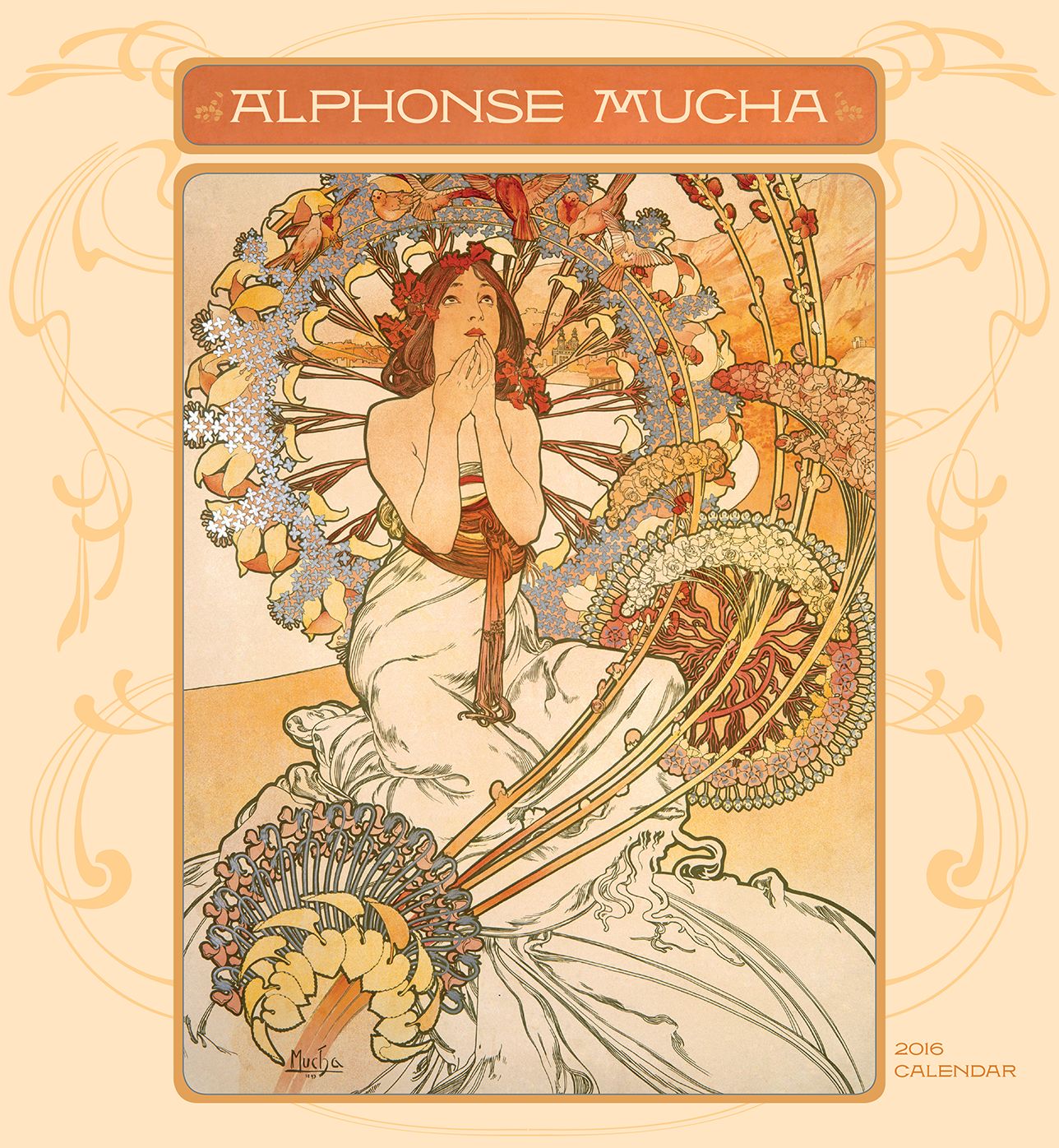2016 Alphonse Mucha Wall Calendar