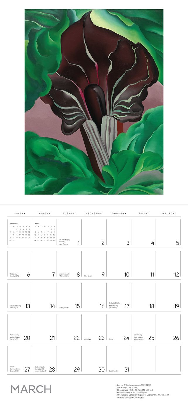 2016 Georgia Okeeffe Wall Calendar