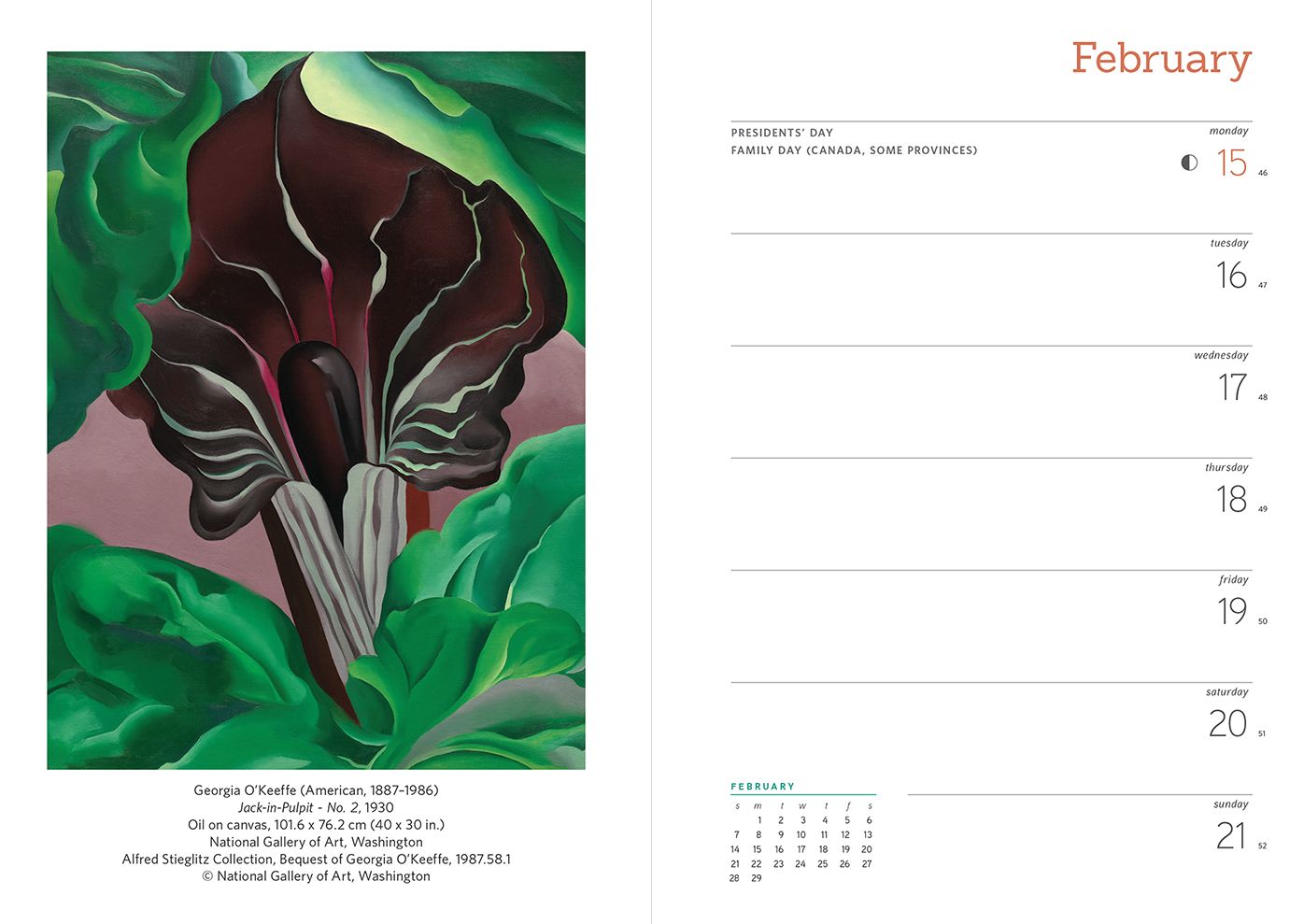 2016 Georgia Okeeffe Engmagement Calendar