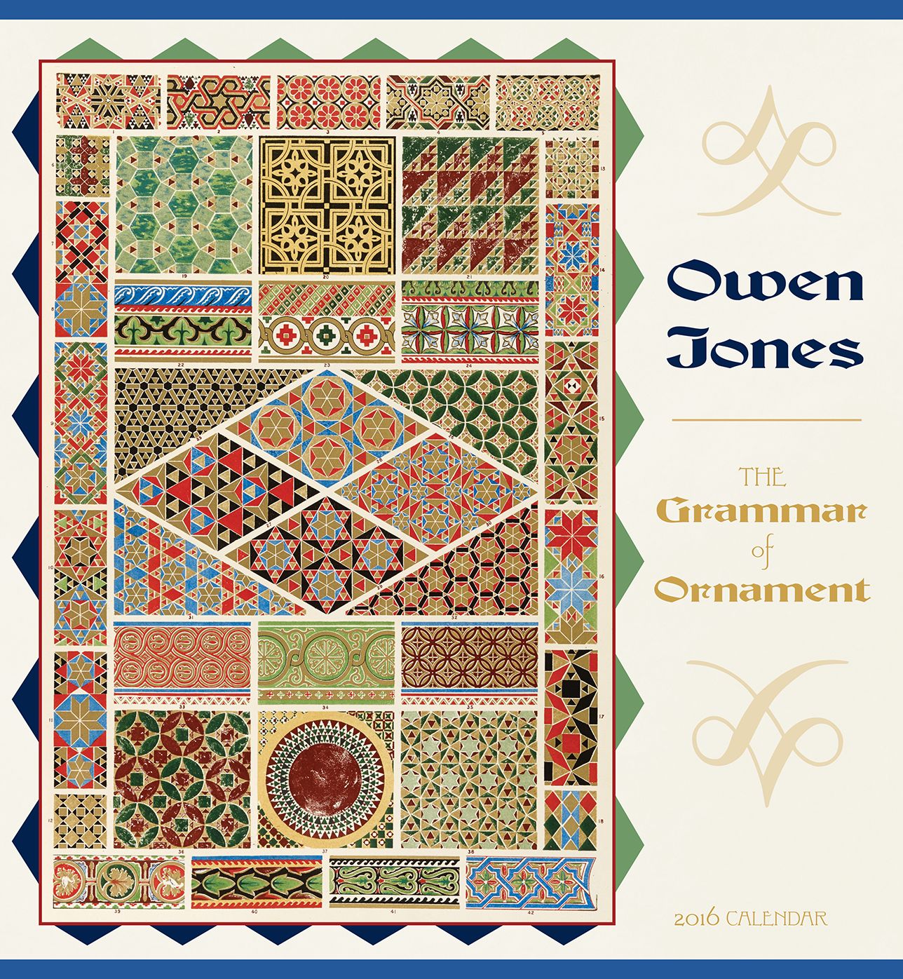 2016 Jones Grammar Of Ornament Wall Calendar