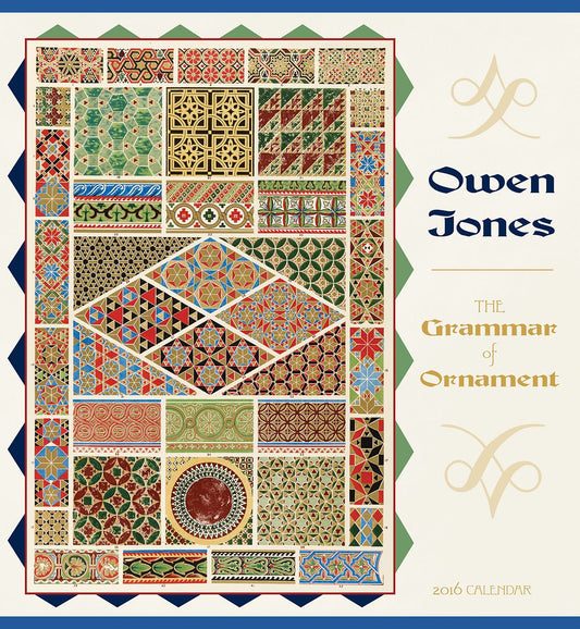 2016 Jones Grammar Of Ornament Wall Calendar