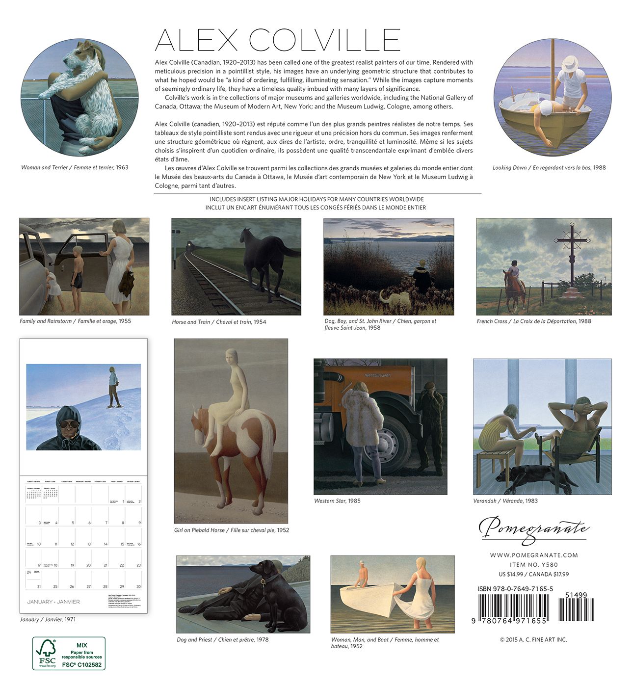 2016 Alex Colville Wall Calendar