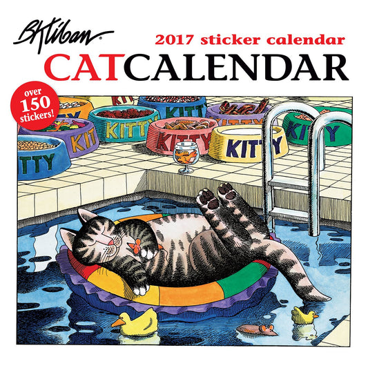 2017 B. Kliban: CatCalendar Sticker Calendar