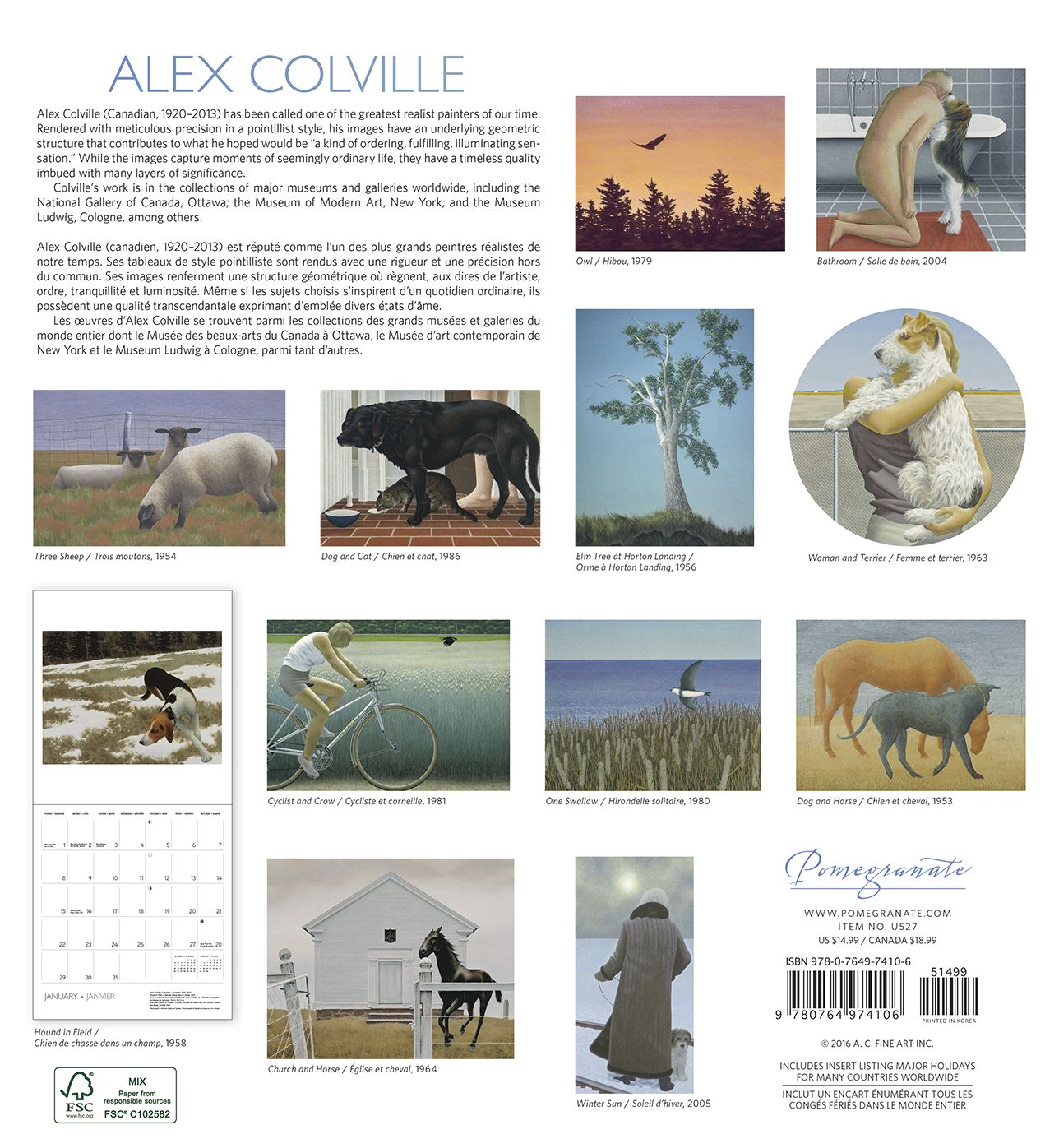 2017 Alex Colville Wall Calendar