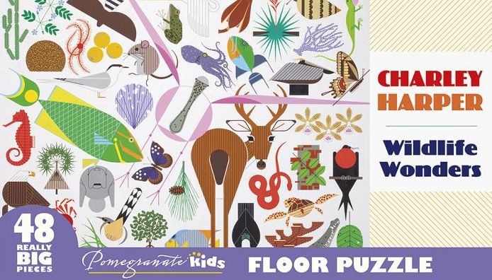 Charley Harper: Wildlife Wonders Floor Puzzle