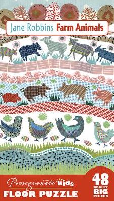 Jane Robbins: Farm Animals Floor Puzzle