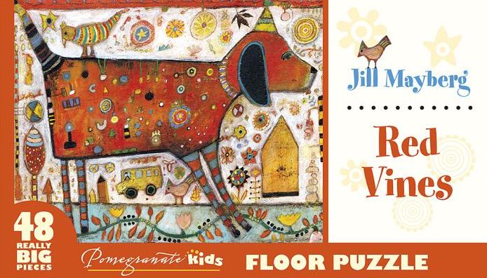 Jill Mayberg: Red Vines Floor Puzzle
