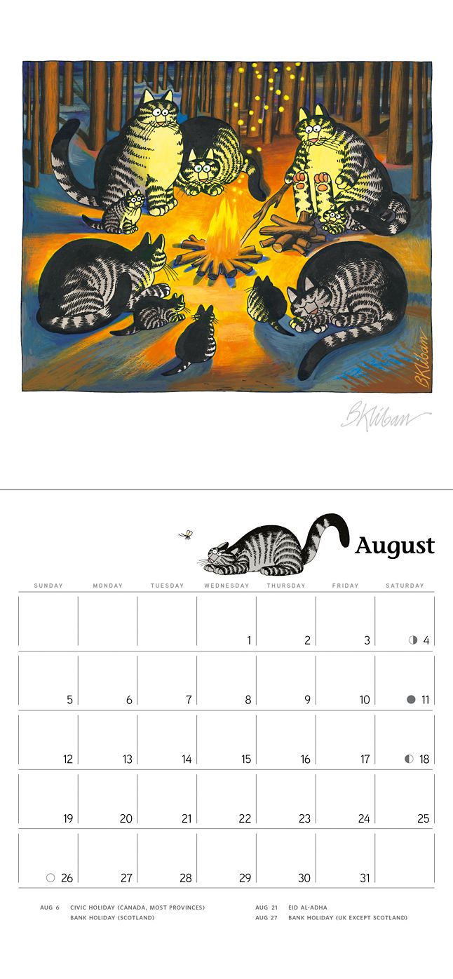 2018 B. Kliban: CatCalendar Mini Wall Calendar