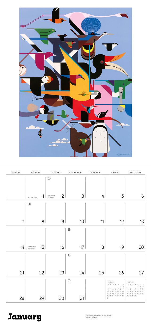2018 Charley Harper WALL CALENDAR