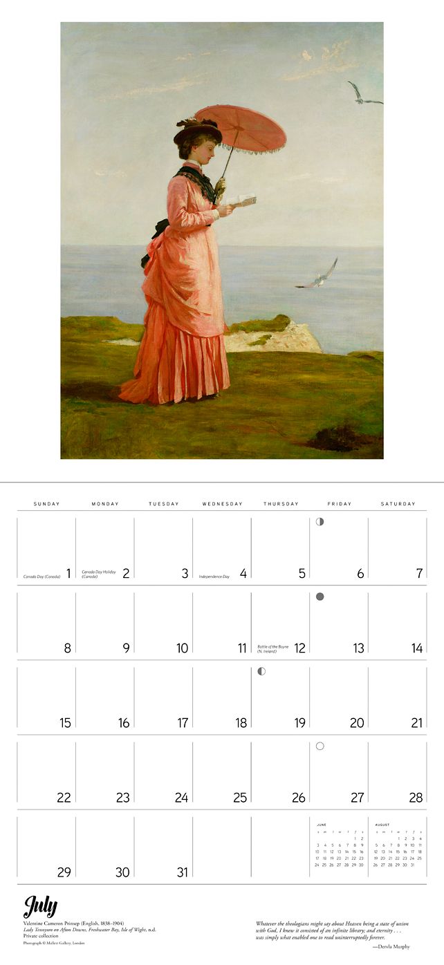 2018 The Reading Woman WALL CALENDAR