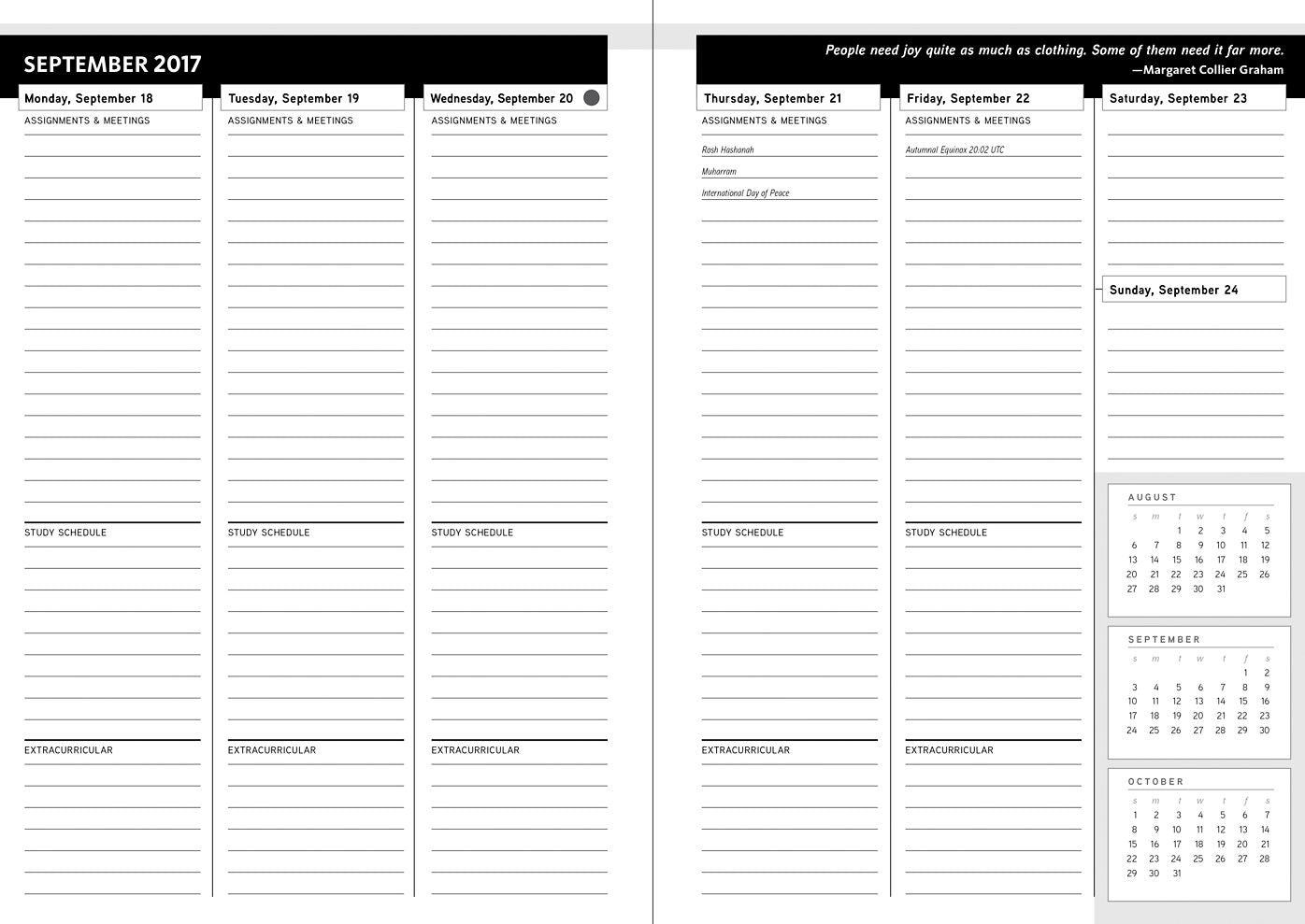 2018 THE NEW YORK PUBLIC LIBRARY STUDENT PLANNER