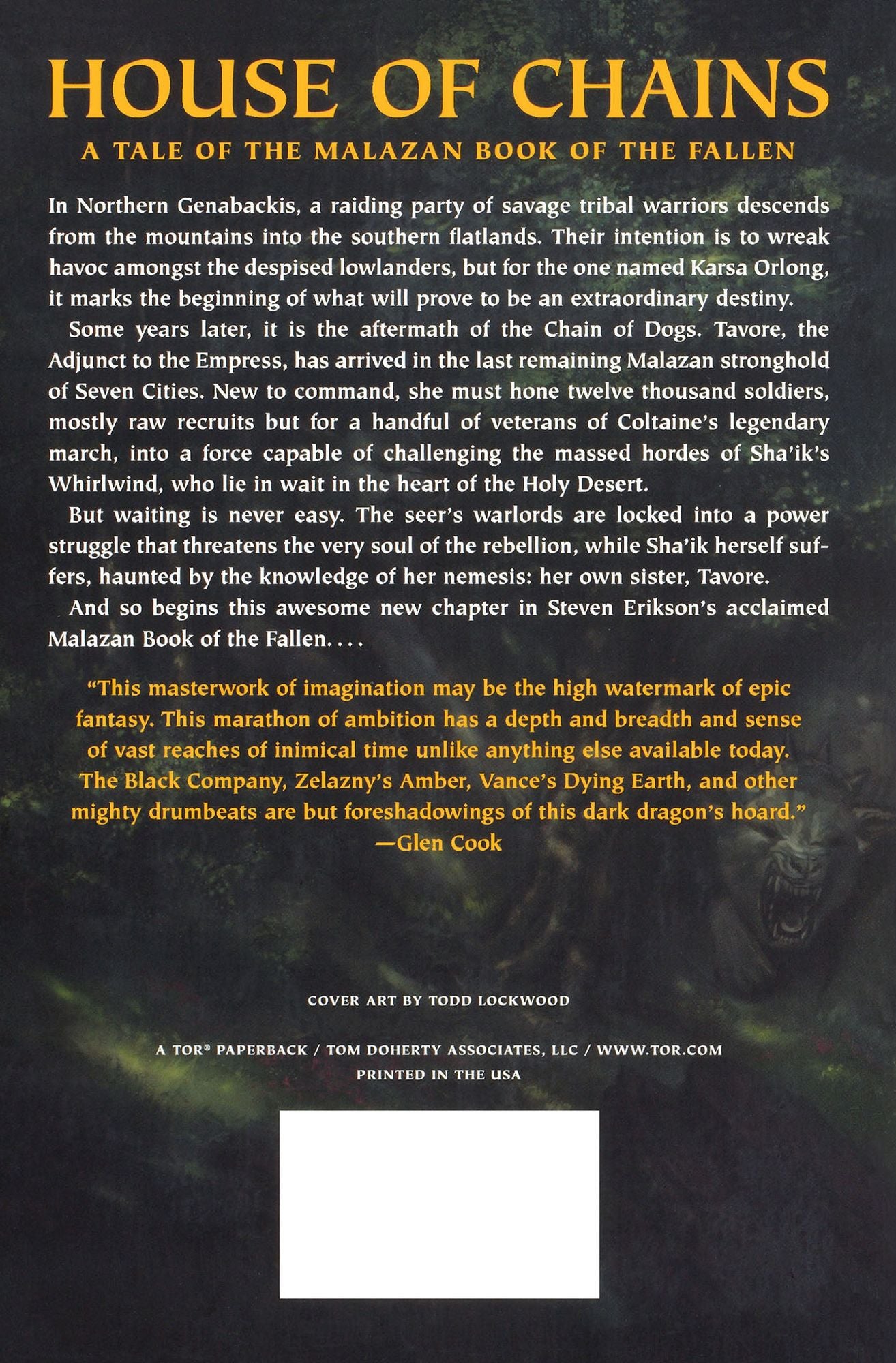 House of Chains (Malazan Book of the Fallen Series #4)