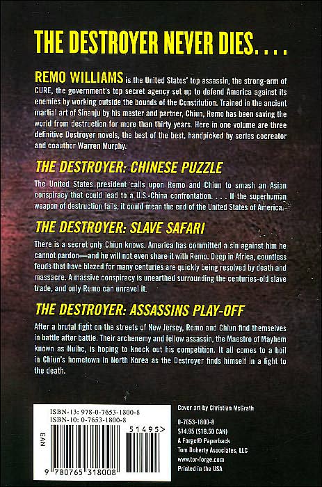 The Best of the Destroyer: Chinese Puzzle/ Slave Safari/ Assassin's Playoff (Destroyer Series)