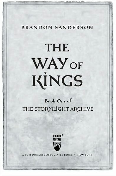 The Way of Kings (Stormlight Archive Series #1)