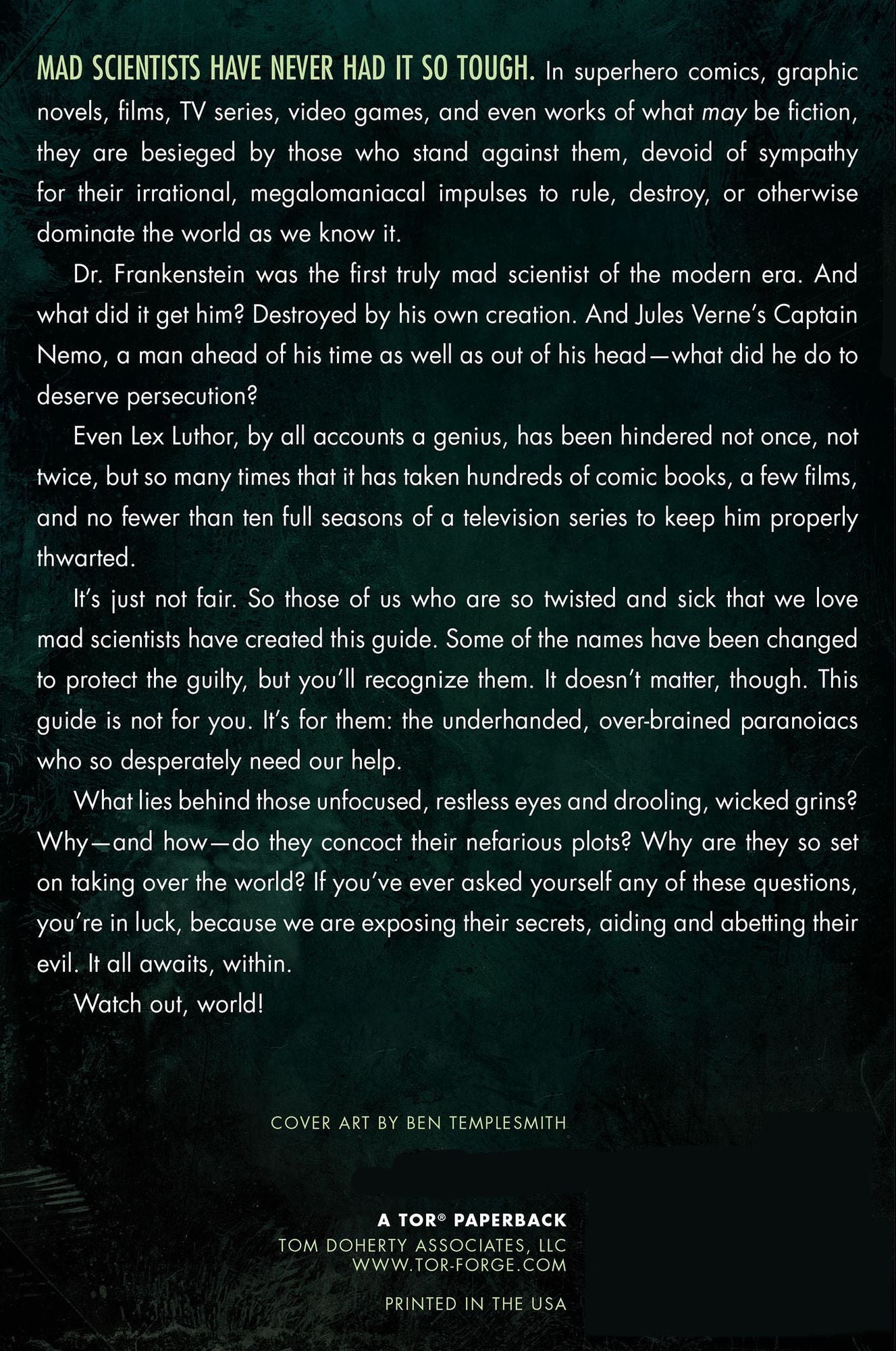 The Mad Scientist's Guide to World Domination: Original Short Fiction for the Modern Evil Genius