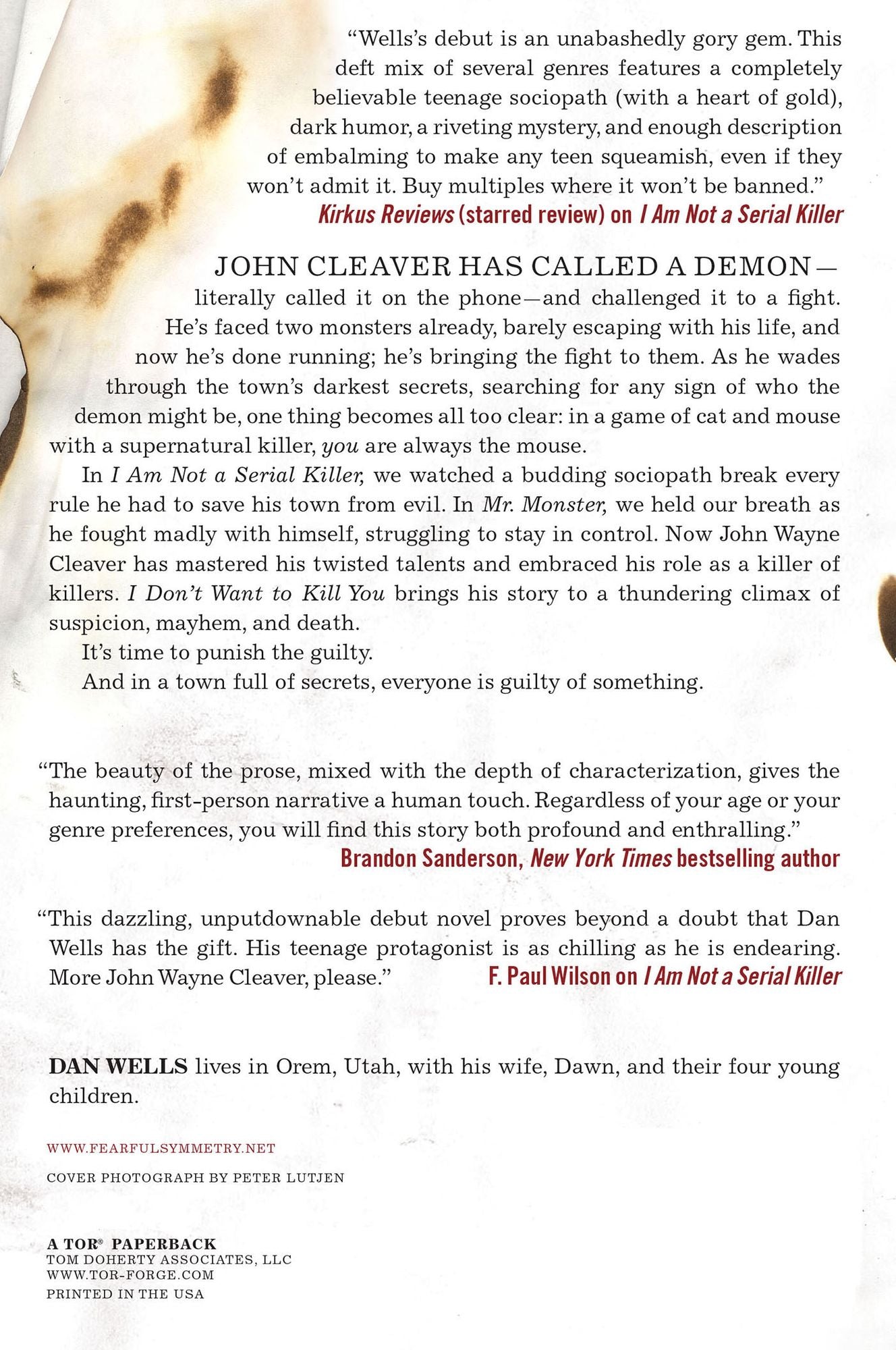 I Don't Want to Kill You (John Cleaver Series #3)