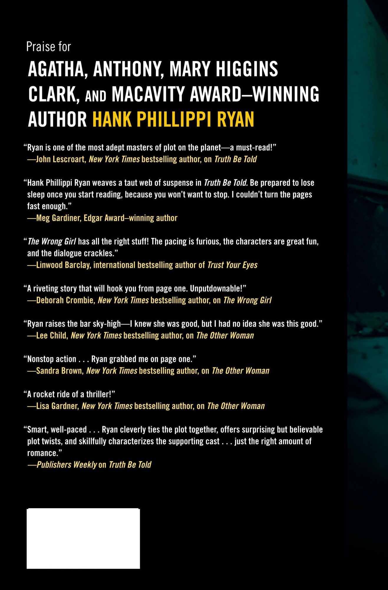 Truth Be Told (Jane Ryland Series #3)