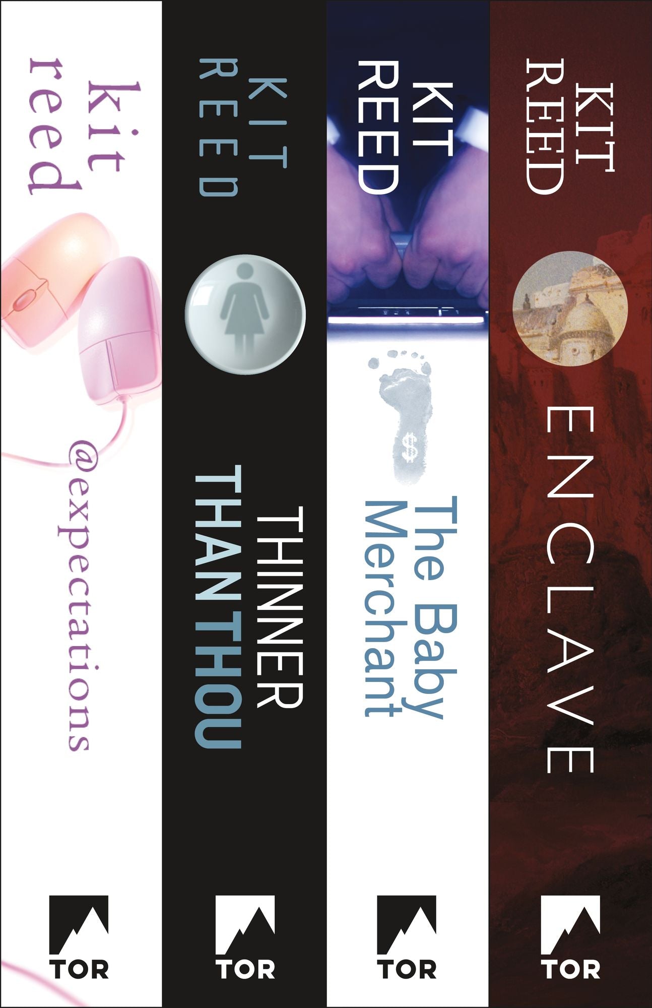 Four Futures by Kit Reed: @Expectations, Thinner Than Thou, The Baby Merchant, and Enclave