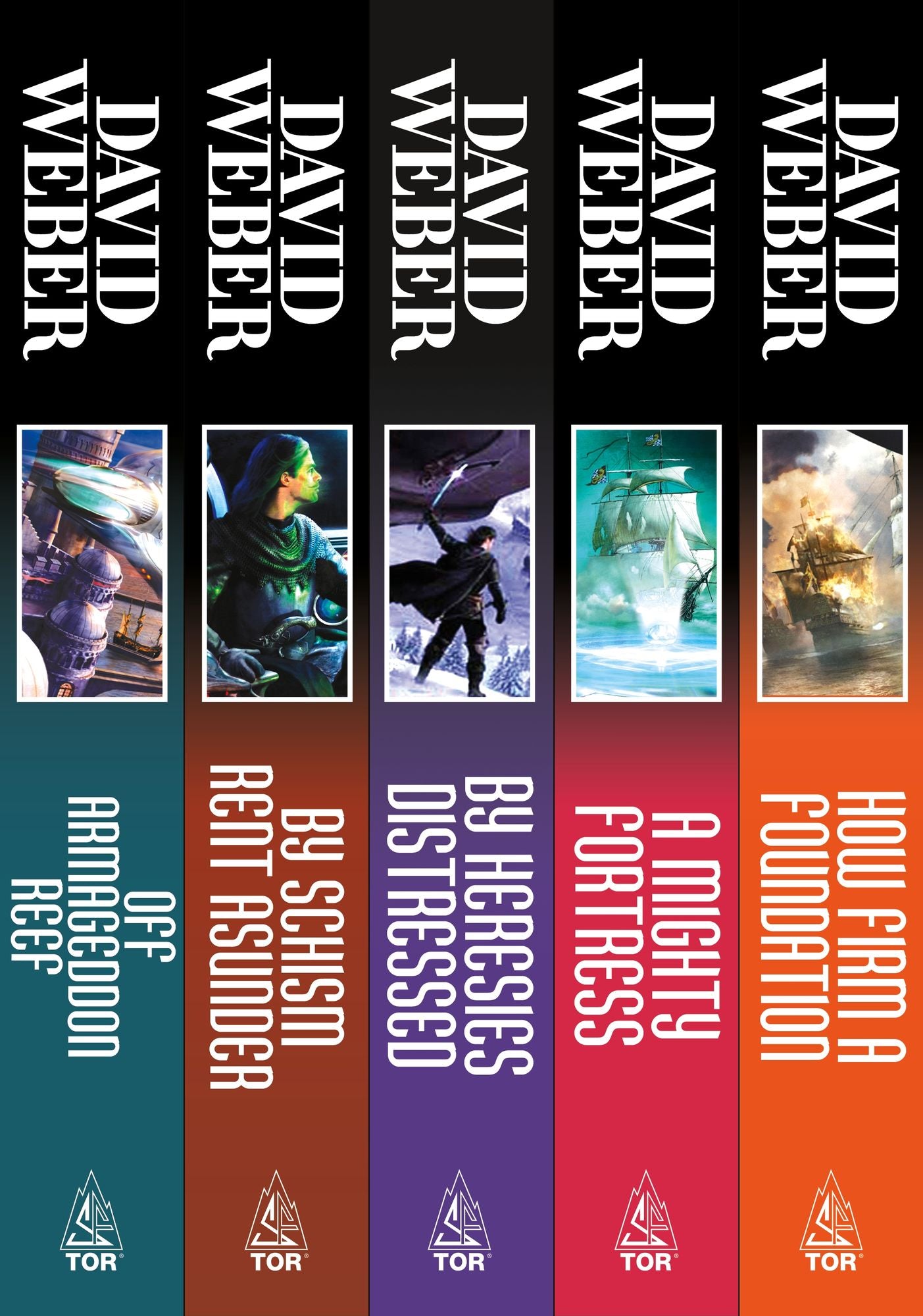 The Safehold Series, Volume I: (Off Armageddon Reef, By Schism Rent Asunder, By Heresies Distressed, A Mighty Fortress, How Firm a Foundation)