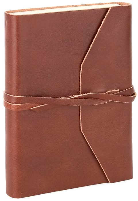 Brown Leather Medieval Wrap Journal w/Tie