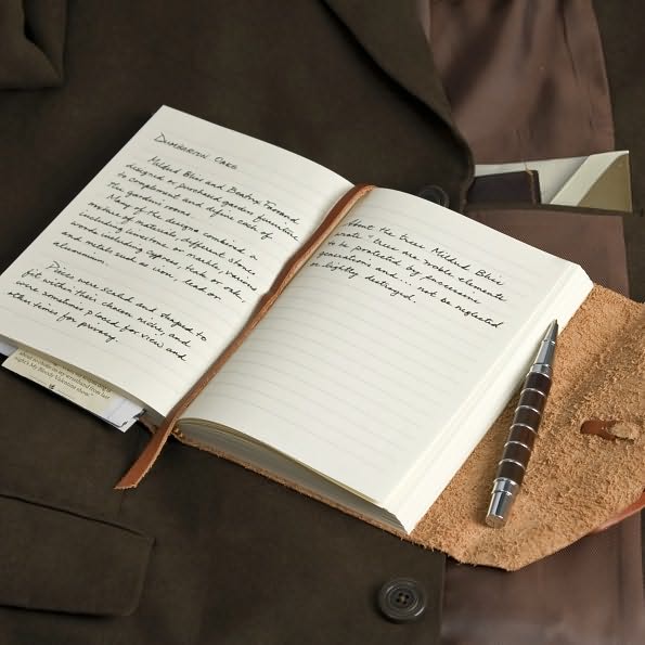 Brown Leather Medieval Wrap Journal w/Tie