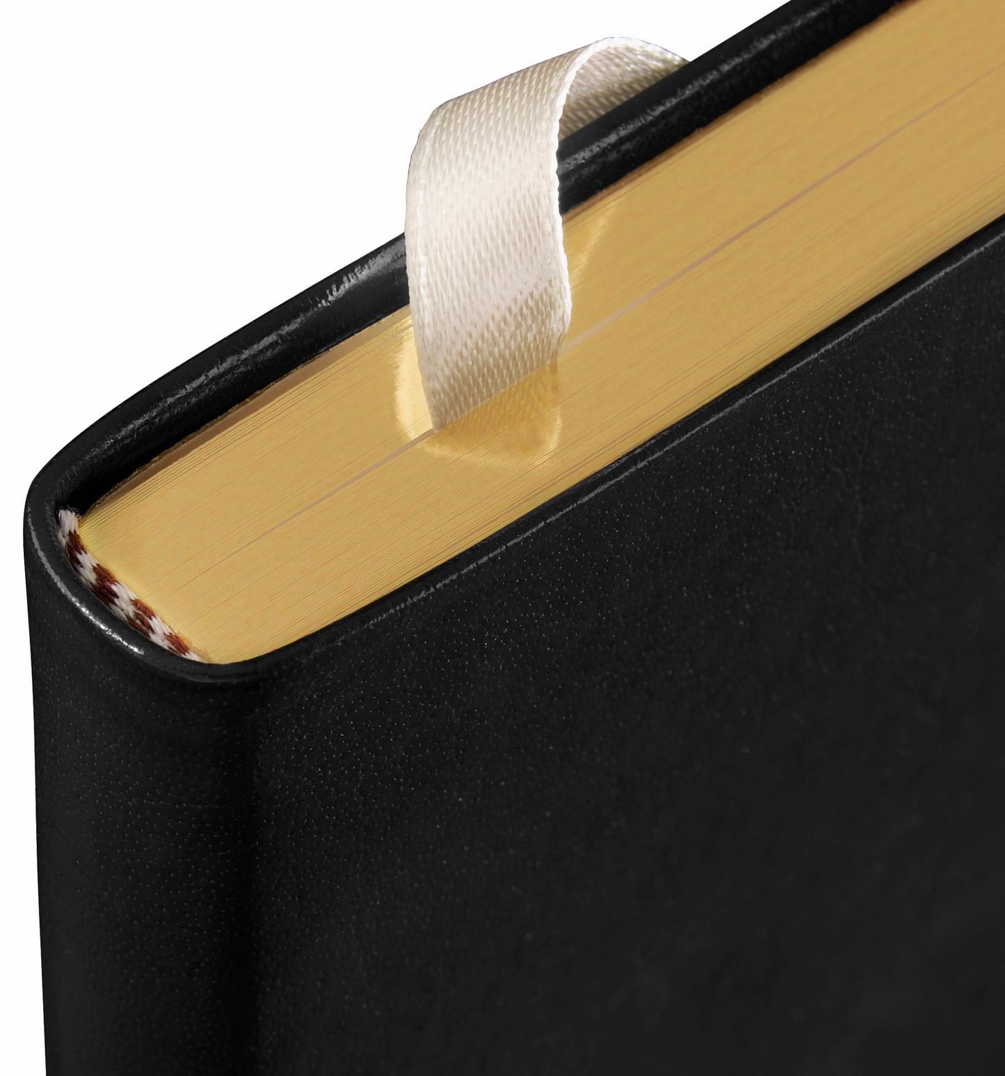 Black Bonded Leather Journal 6" x 8"