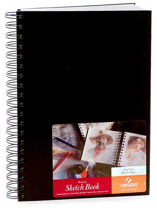 Black Basic Unlined Canson Journal 7x10