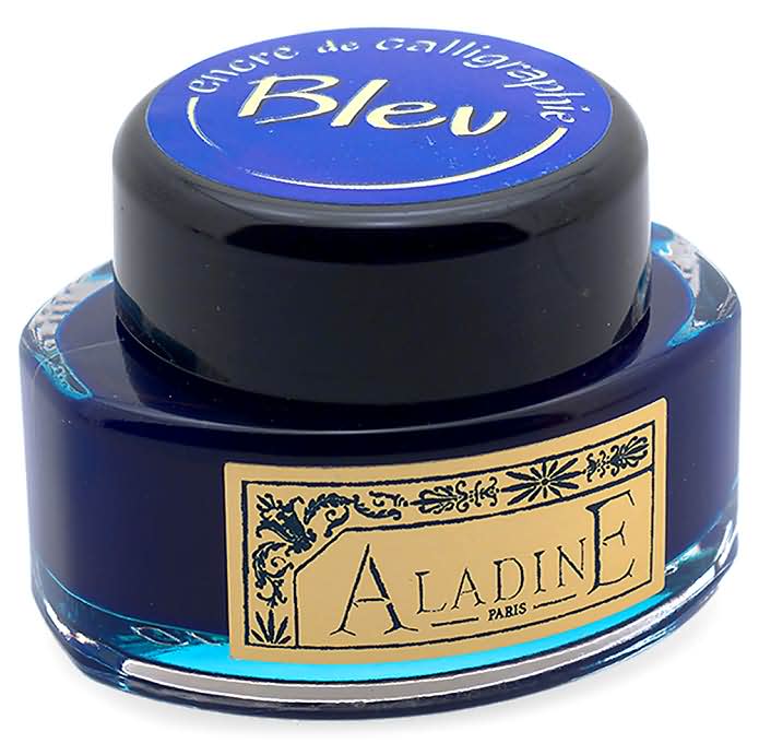 Ink Blue Calligraphy