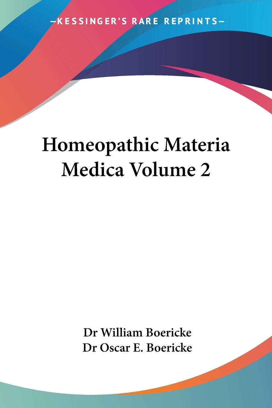 Homeopathic Materia Medica