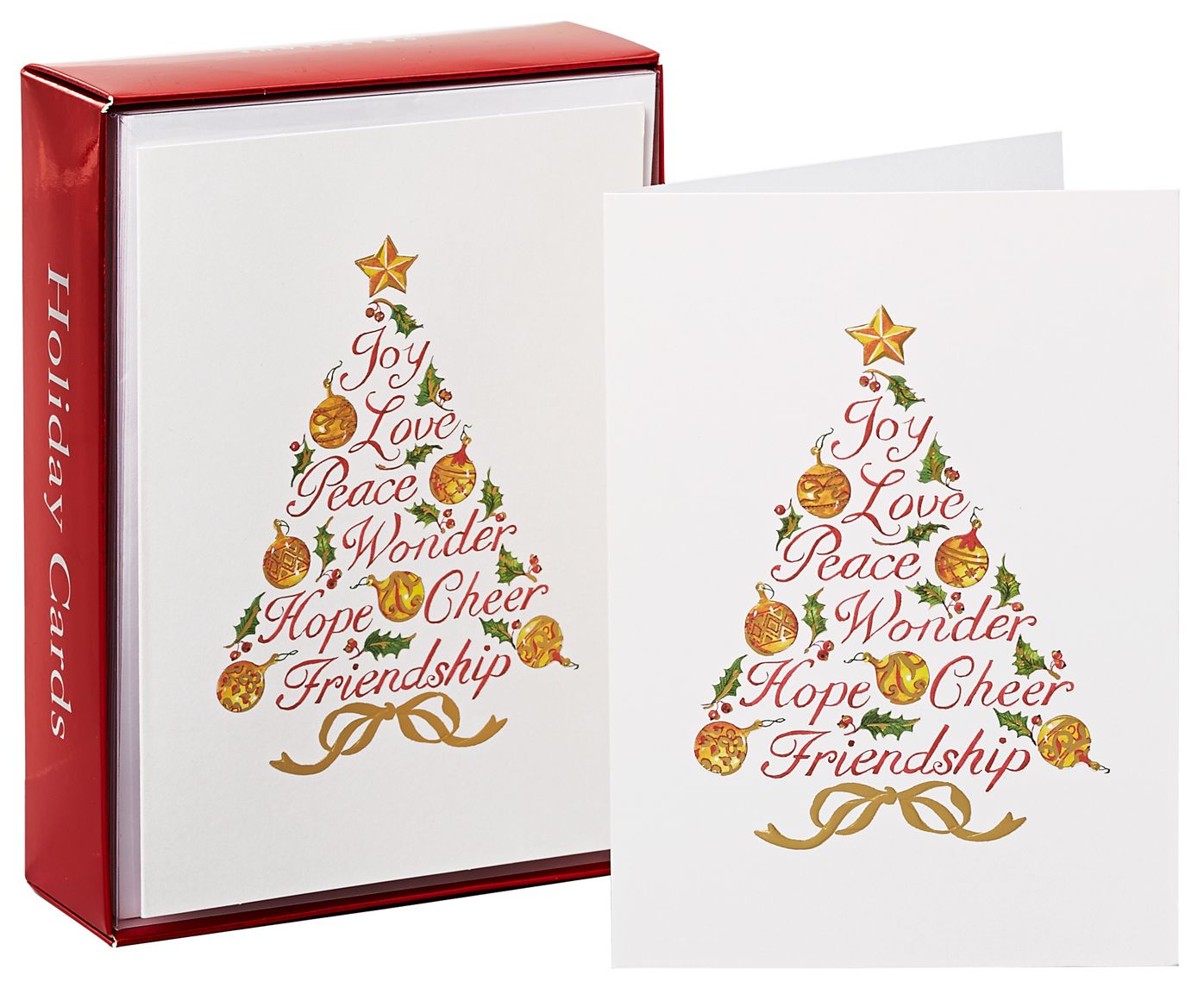 Joy Love Peace Christmas Boxed Card
