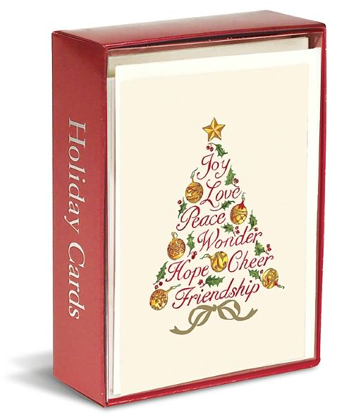 Joy Love Peace Christmas Boxed Card