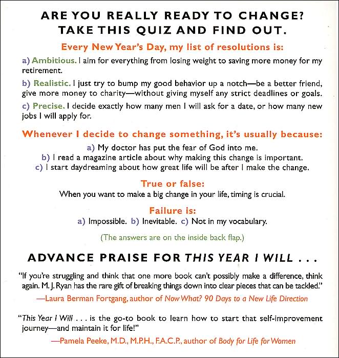 This Year I Will...: How to Finally Change a Habit, Keep a Resolution, or Make a Dream Come True