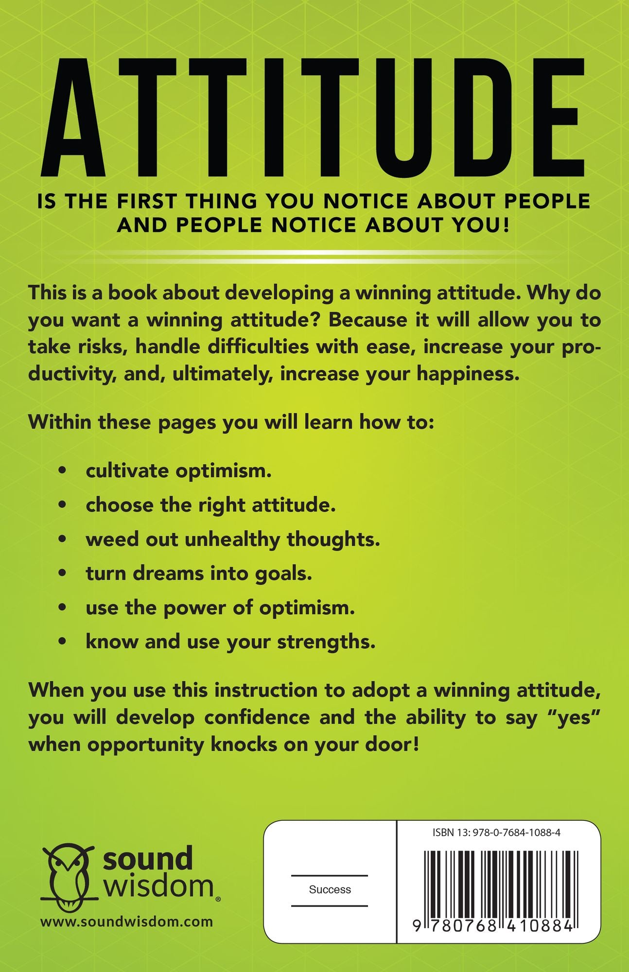 Winning Attitude: The Power of Choosing Your Destiny