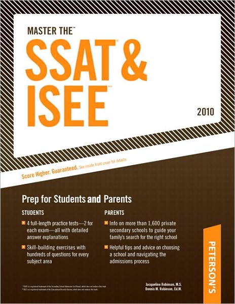 Master The SSAT* & ISEE**: Prep for Students and Parents