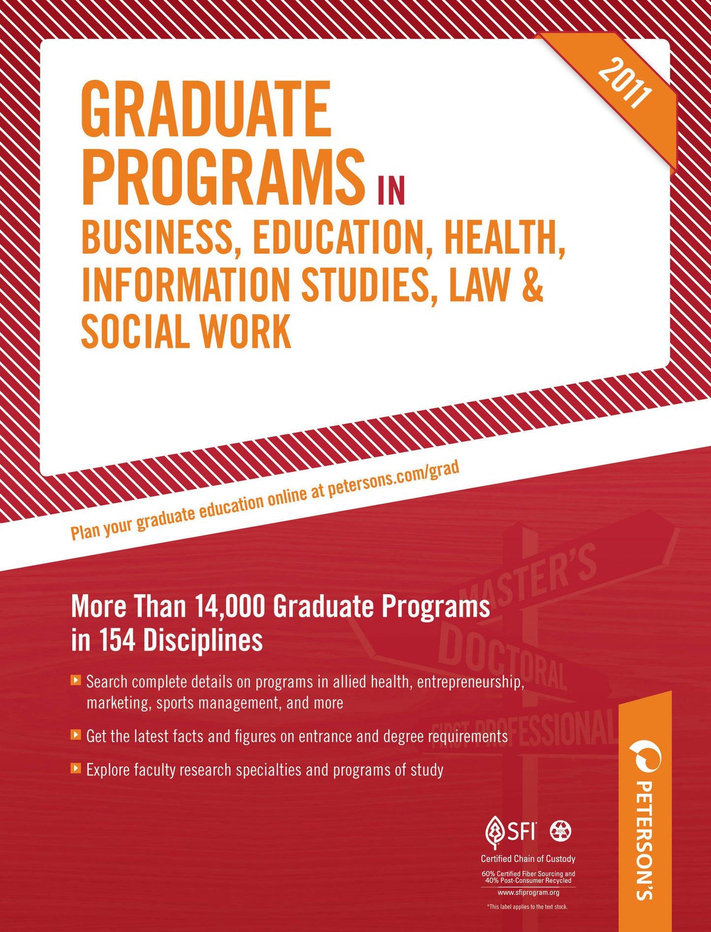 Peterson's Graduate Programs in Social Work 2011: Section 44 of 44