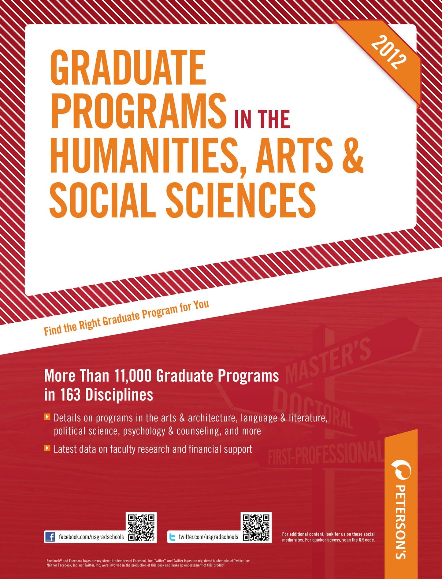Peterson's Graduate Programs in the Humanities, Arts & Social Sceinces 2012