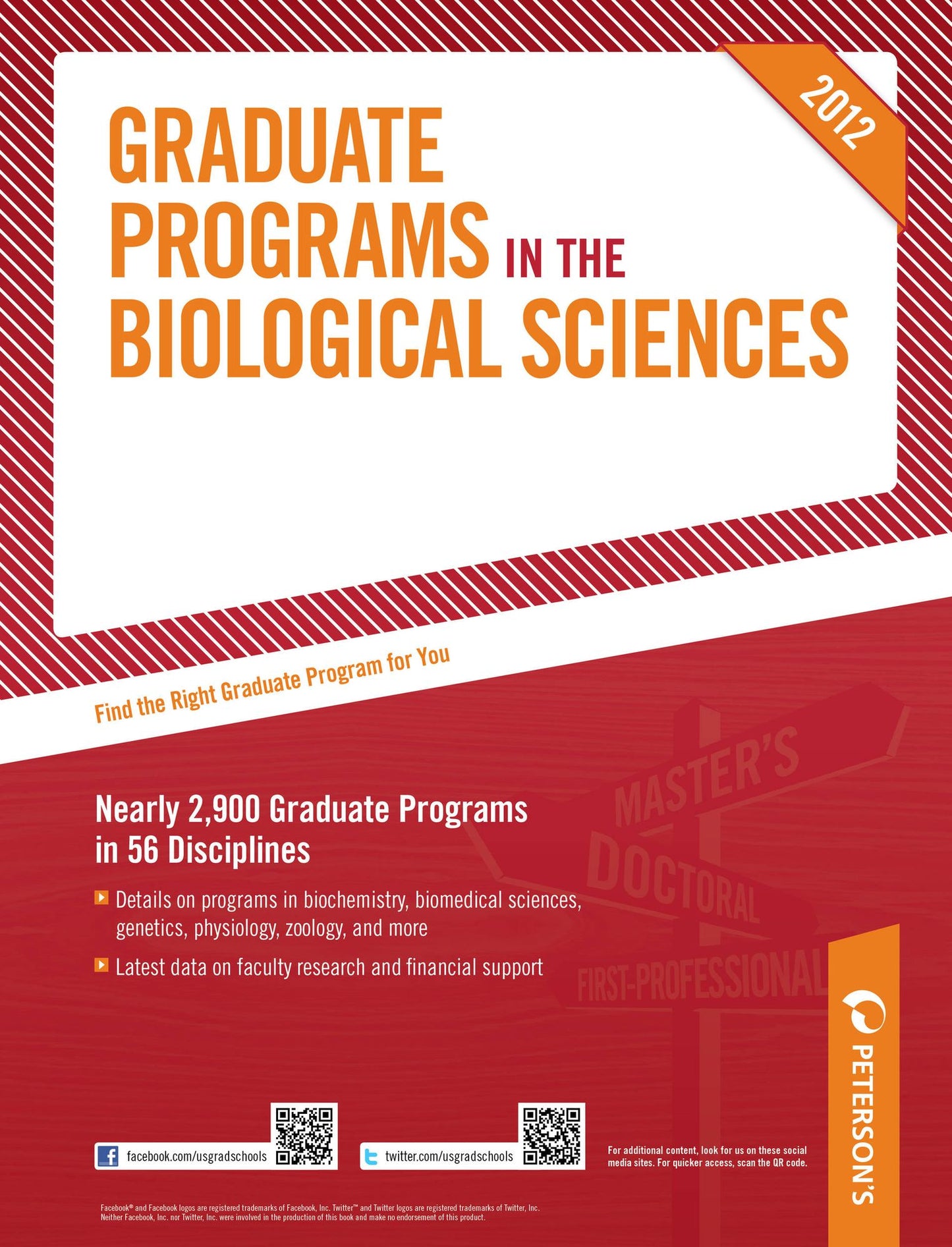 Peterson's Graduate Programs in the Biological Sciences 2012