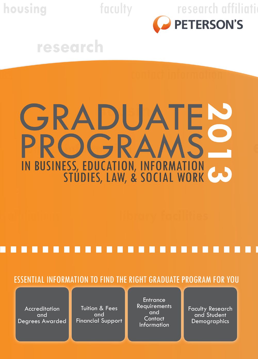 Graduate Programs in Business, Education, Health, Information Studies, Law & Social Work 2013 (Grad 6)