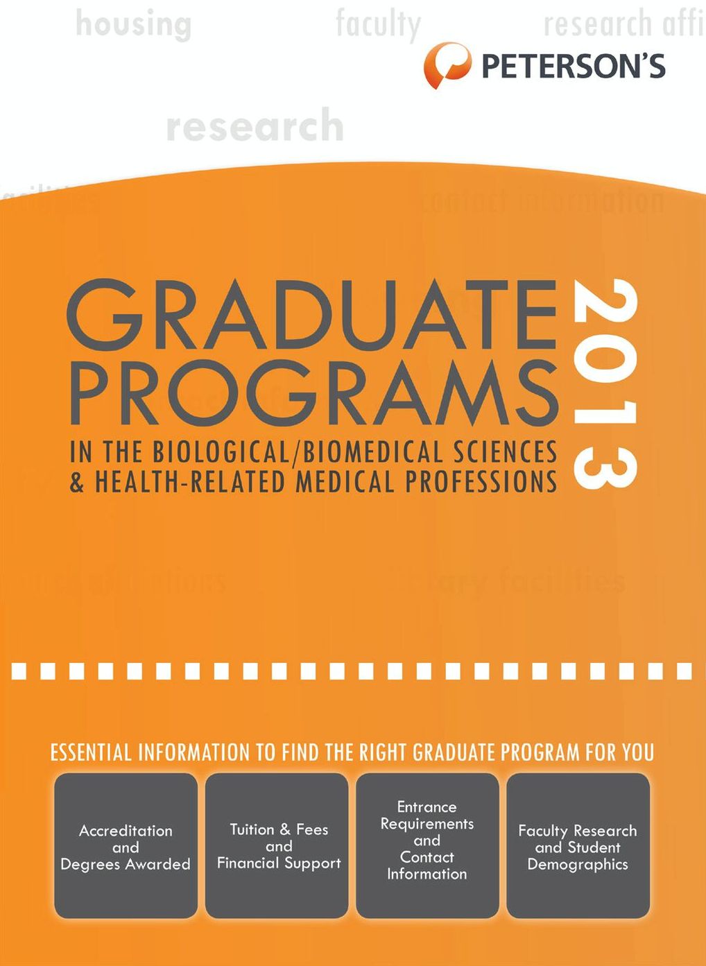 Graduate Programs in the Biological Sciences 2013 (Grad 3)